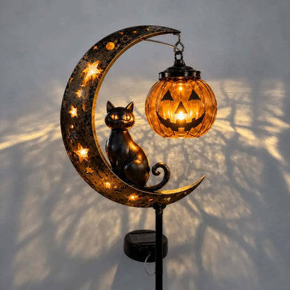 🎃Halloween Early Bird Special Sale 50% OFF-Pumpkin Moon Garden Stake Light