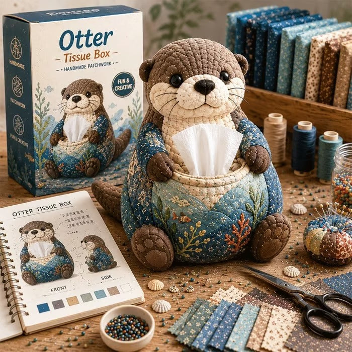 🌟 Crafty Critters DIY Tissue Box Kit – Fun Animal & Ocean Friends!