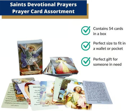 ✝️ Catholic Faux Leather Holy Card Holder – Pocket Prayer Card Organizer with Snap Closure