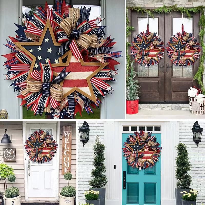 🔥Flash Sale-50% Off🔥Honor the Journey: The Hand-Crafted 250th Anniversary Tribute Wreath