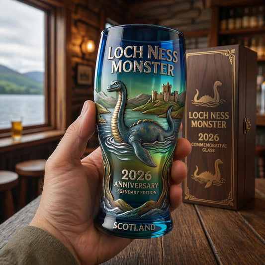 🌊🐉 From Myth to Masterpiece – Loch Ness Monster 2026 Collectors Pint Glass 🏴✨