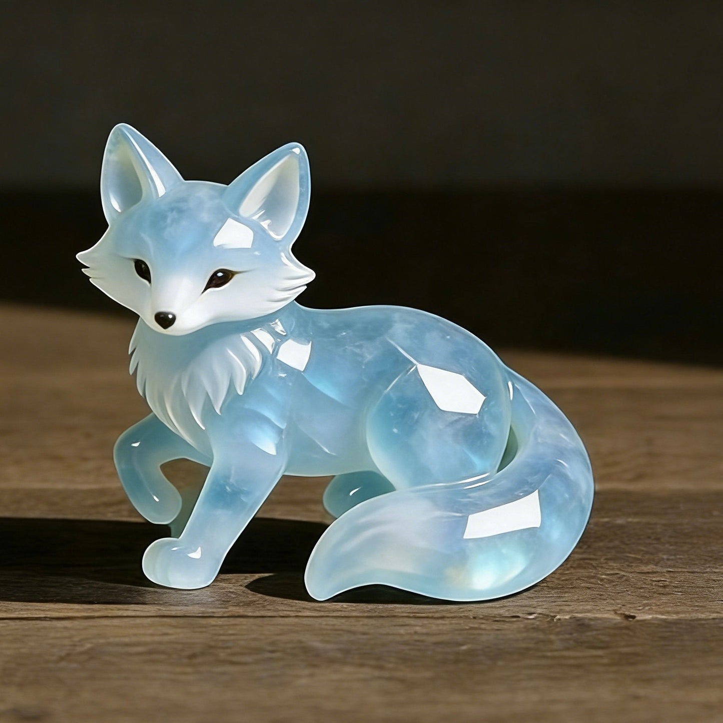 🌙🦊 2026 Valentine’s Talisman · Moonstone-Style Fox Keepsake — Symbol of Gentle Warmth & Sweet Bonds💎