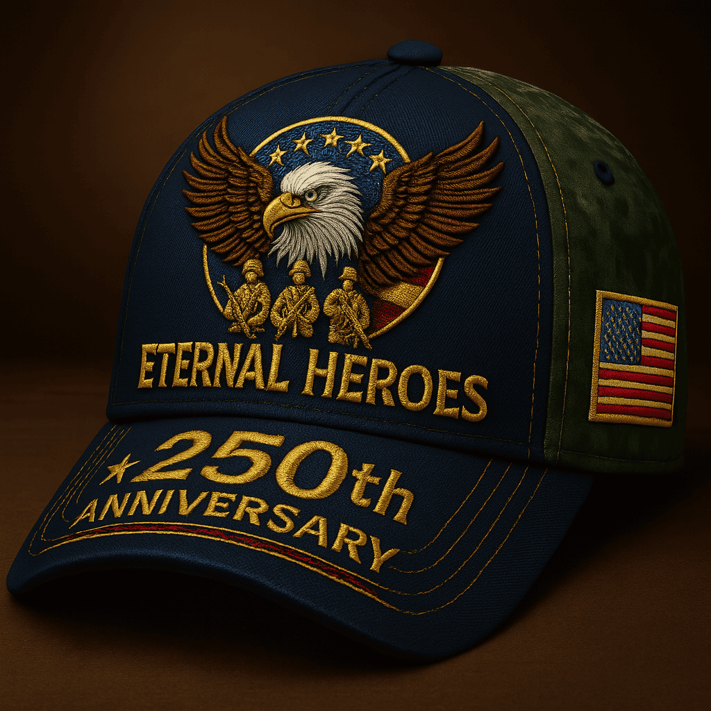 Eternal Heroes 250th Anniversary Commemorative Baseball Cap | Patriotic Veteran Tribute Hat