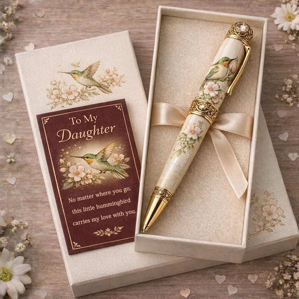 🕊️ Hummingbird Pen – A Gentle Reminder That You're Never Alone