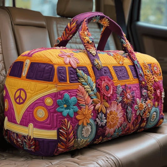 🔥LAST DAY 50% OFF✨Unisex Boho Quilted Weekender Travel Bag, Lightweight & Comfortable, Hippie Design
