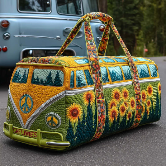 🔥LAST DAY 50% OFF✨Unisex Boho Quilted Weekender Travel Bag, Lightweight & Comfortable, Hippie Design