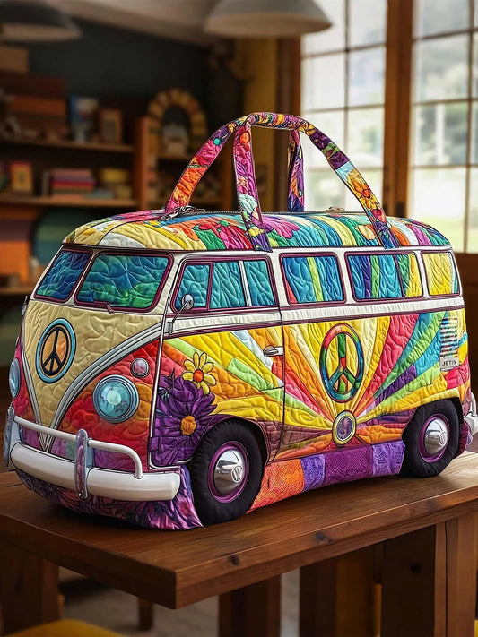🔥LAST DAY 50% OFF✨Unisex Boho Quilted Weekender Travel Bag, Lightweight & Comfortable, Hippie Design