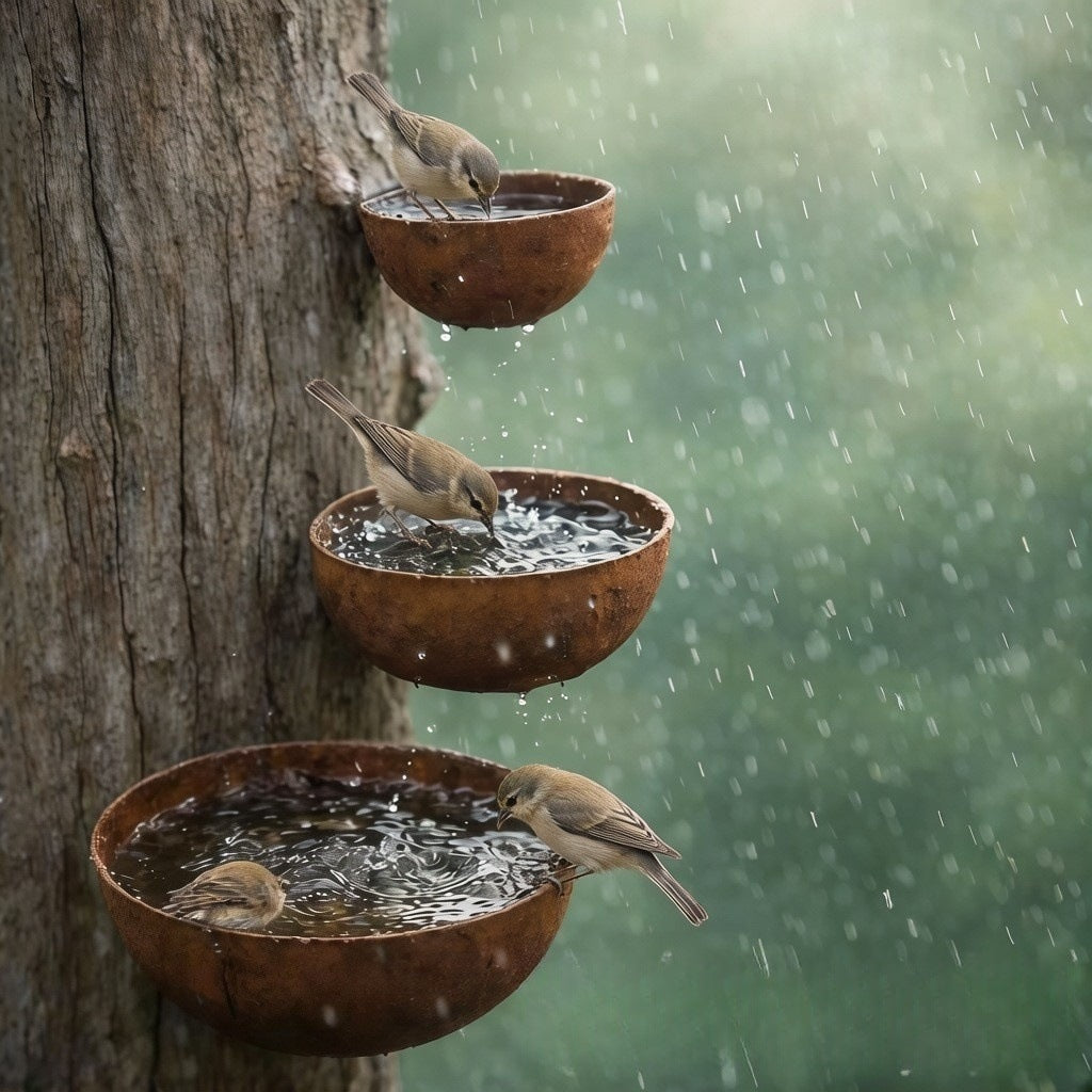🔥Last Day 69% OFF -💧3-Tier Rain Catcher – Metal Garden Ornament & Plant Support🐦