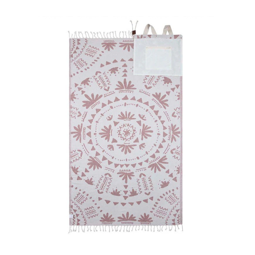 🏖️2-in-1 Convertible Towel & Backpack with Inner Zip Pocket & Sand-Repelling Fabric