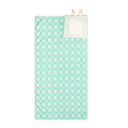 🏖️2-in-1 Convertible Towel & Backpack with Inner Zip Pocket & Sand-Repelling Fabric