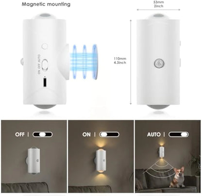 🔥Smart Rechargeable LED Night Light with Motion Sensor – RGB Gradient Ambient Lighting