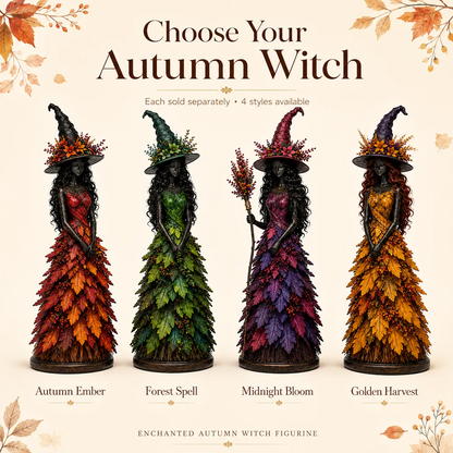 🧙‍♀️Enchanted Autumn Witch Figurine