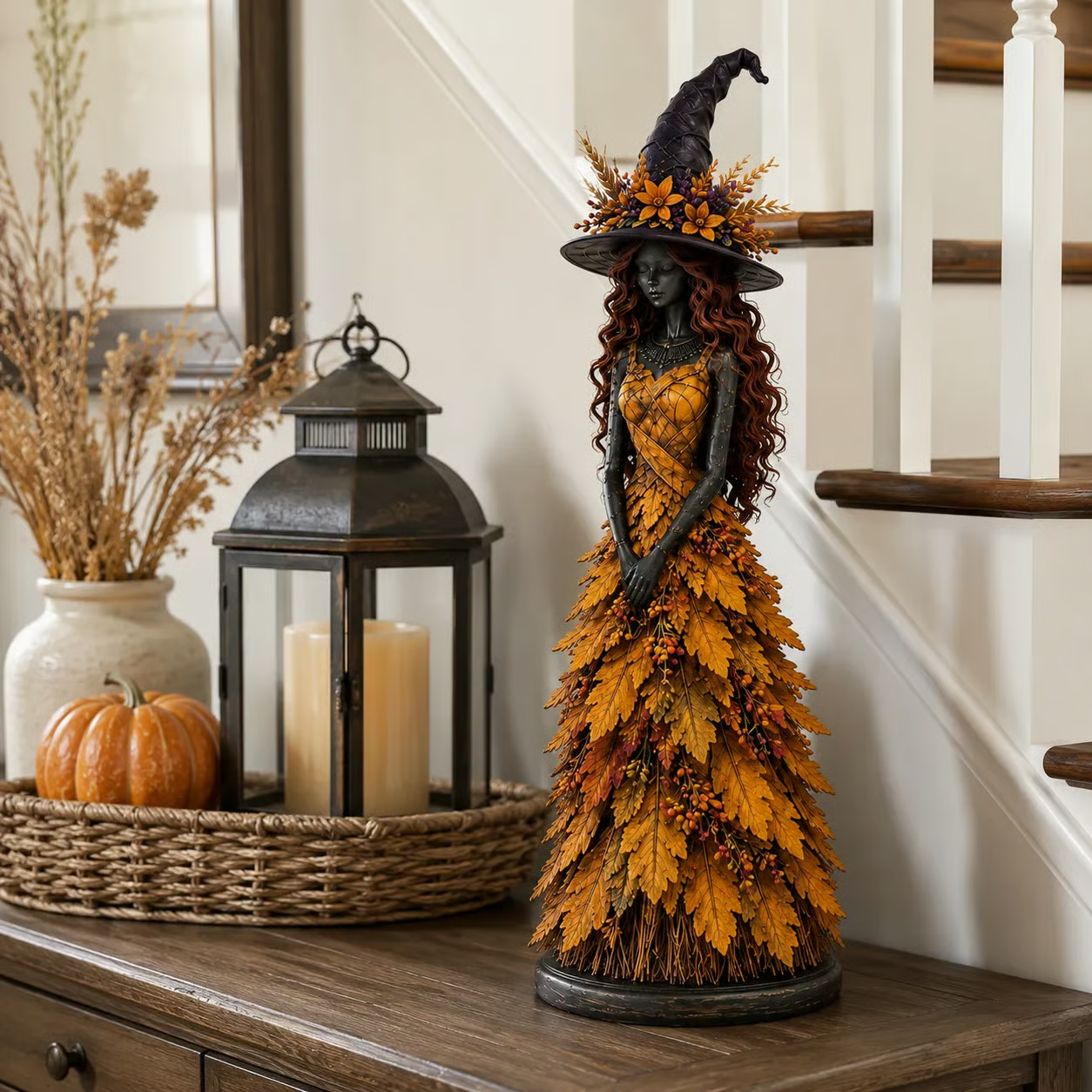 🧙‍♀️Enchanted Autumn Witch Figurine