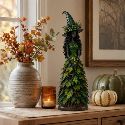 🧙‍♀️Enchanted Autumn Witch Figurine