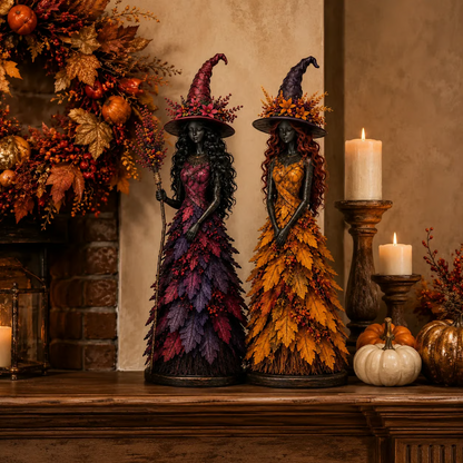 🧙‍♀️Enchanted Autumn Witch Figurine