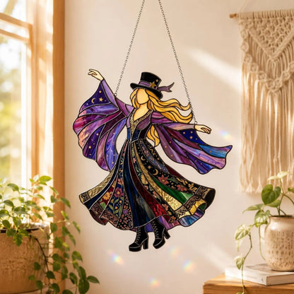 💥 LAST DAY 57% OFF - 🤘 Handmade Stained Glass Spinning Suncatcher