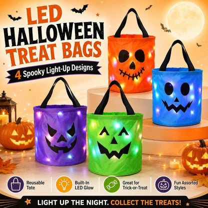 Halloween Early Sale🎃 Halloween LED Candy Bucket Bags
