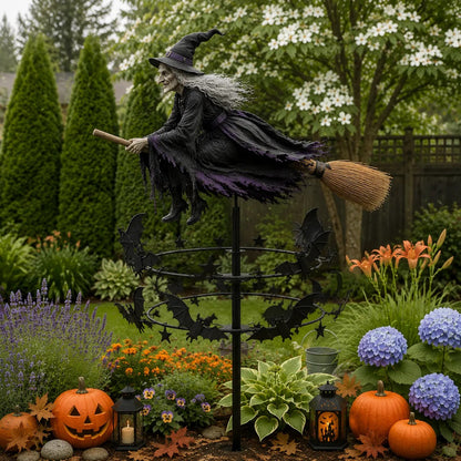 🔥Halloween Early Bird Offer: 🧙‍♀️ The Enchanted Witch Garden Wind Spinner