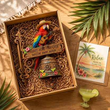 🦜🔔Parrot Head Paradise Wall-Mounted Doorbell