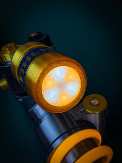 Inspired Suspension Shock Absorber Lamp - Adjustable LED Light for Gamers & Car Enthusiasts