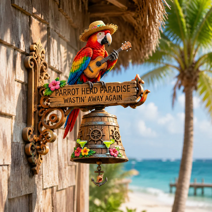 🦜🔔Parrot Head Paradise Wall-Mounted Doorbell