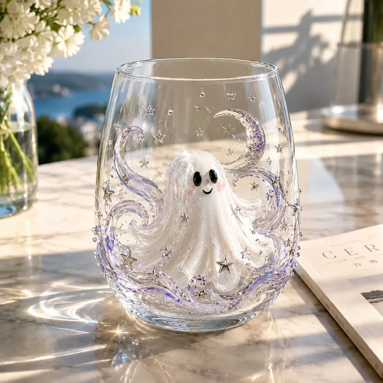 🔥LAST DAY 50% OFF - 🎃Halloween Artisan Glass Cups, Festive Parties & Cozy Fall Home Bar Vibes