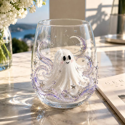 🔥LAST DAY 50% OFF - 🎃Halloween Artisan Glass Cups, Festive Parties & Cozy Fall Home Bar Vibes