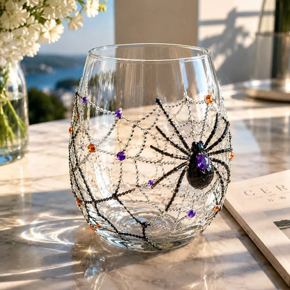 🔥LAST DAY 50% OFF - 🎃Halloween Artisan Glass Cups, Festive Parties & Cozy Fall Home Bar Vibes