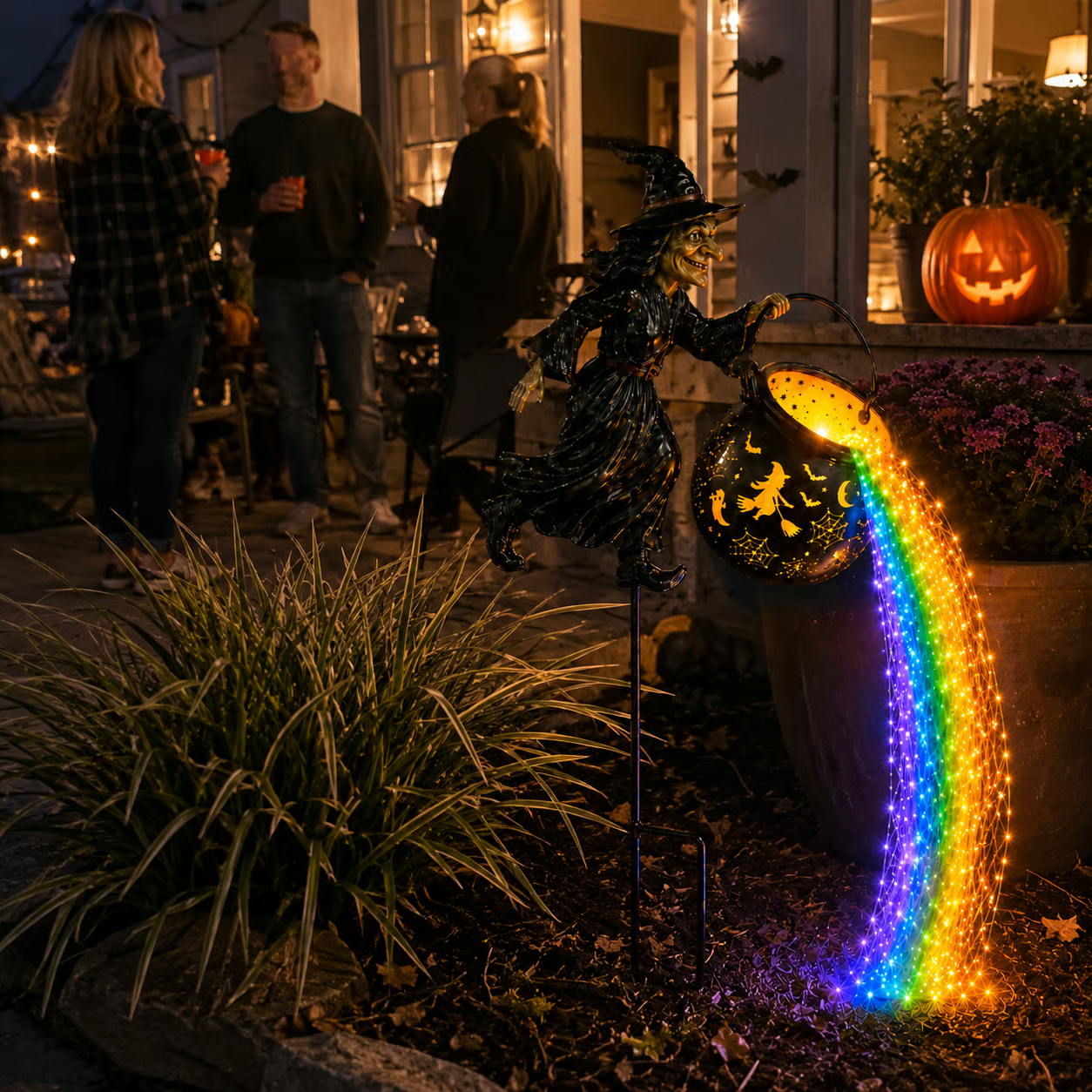 🎃Witch Potion Waterfall Garden Lamp