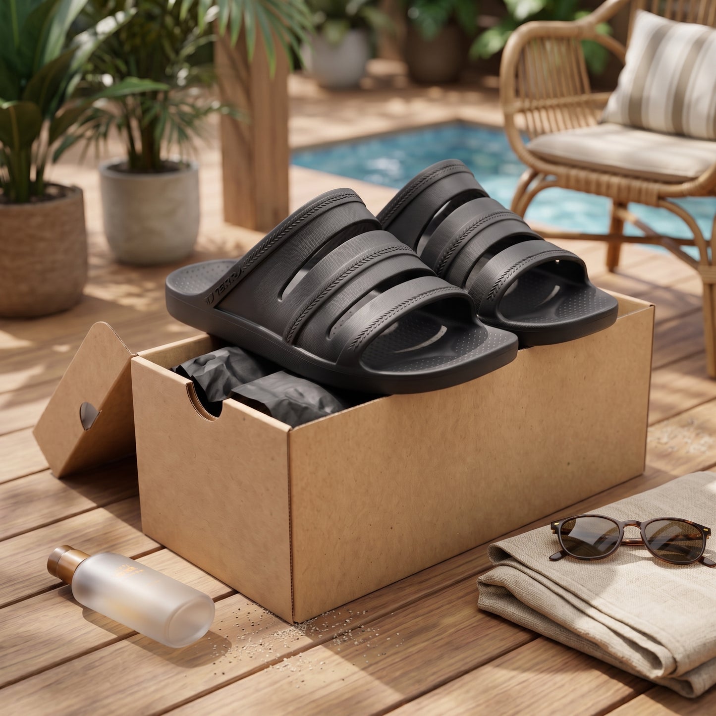 Orthotic Washable Recovery Slide Sandals