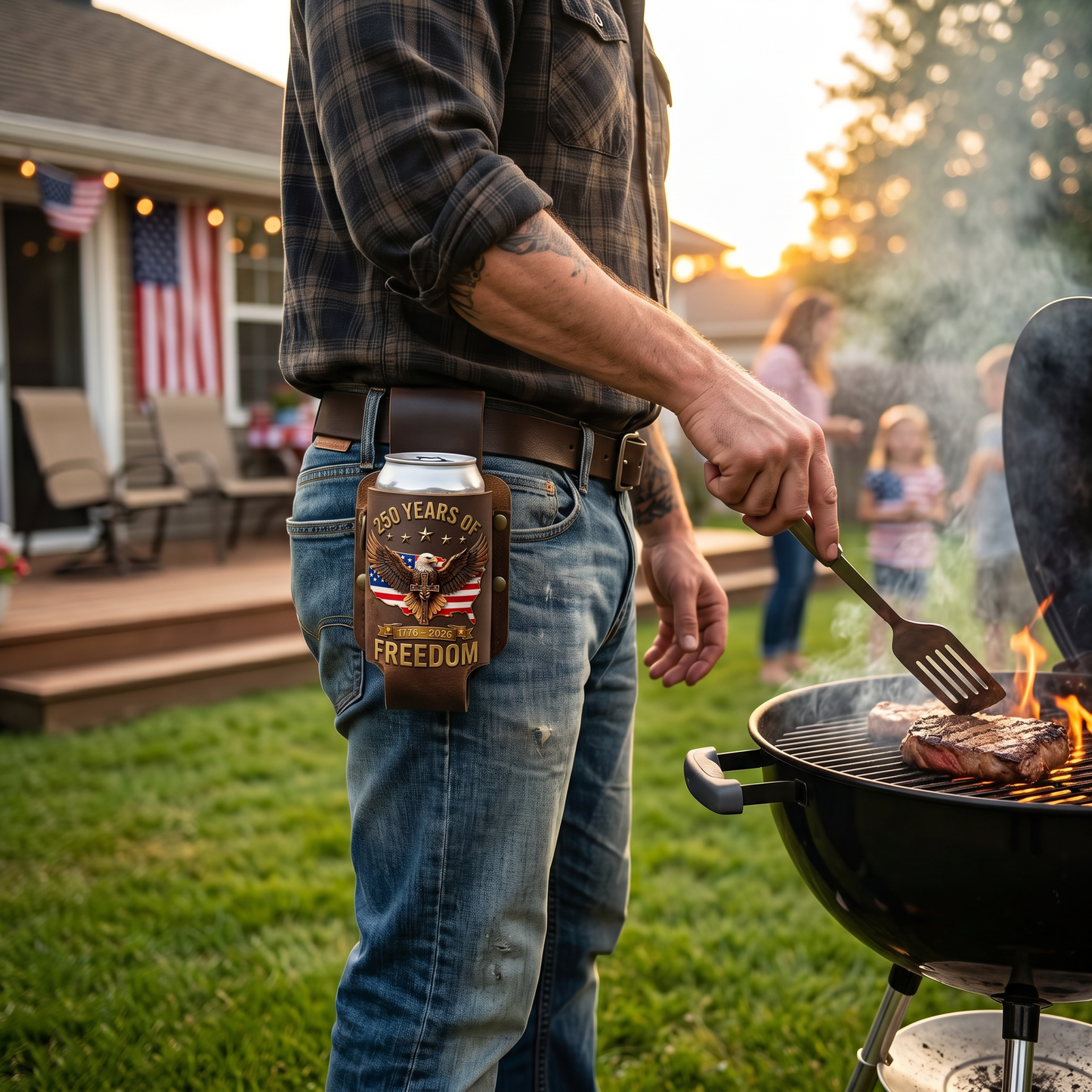 🔥Father's Day Special Offer -- Patriotic 250th Anniversary Beer Sleeve