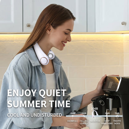 ❄️Bladeless Wearable Neck Fan – Personal Hands-Free Cooling Device