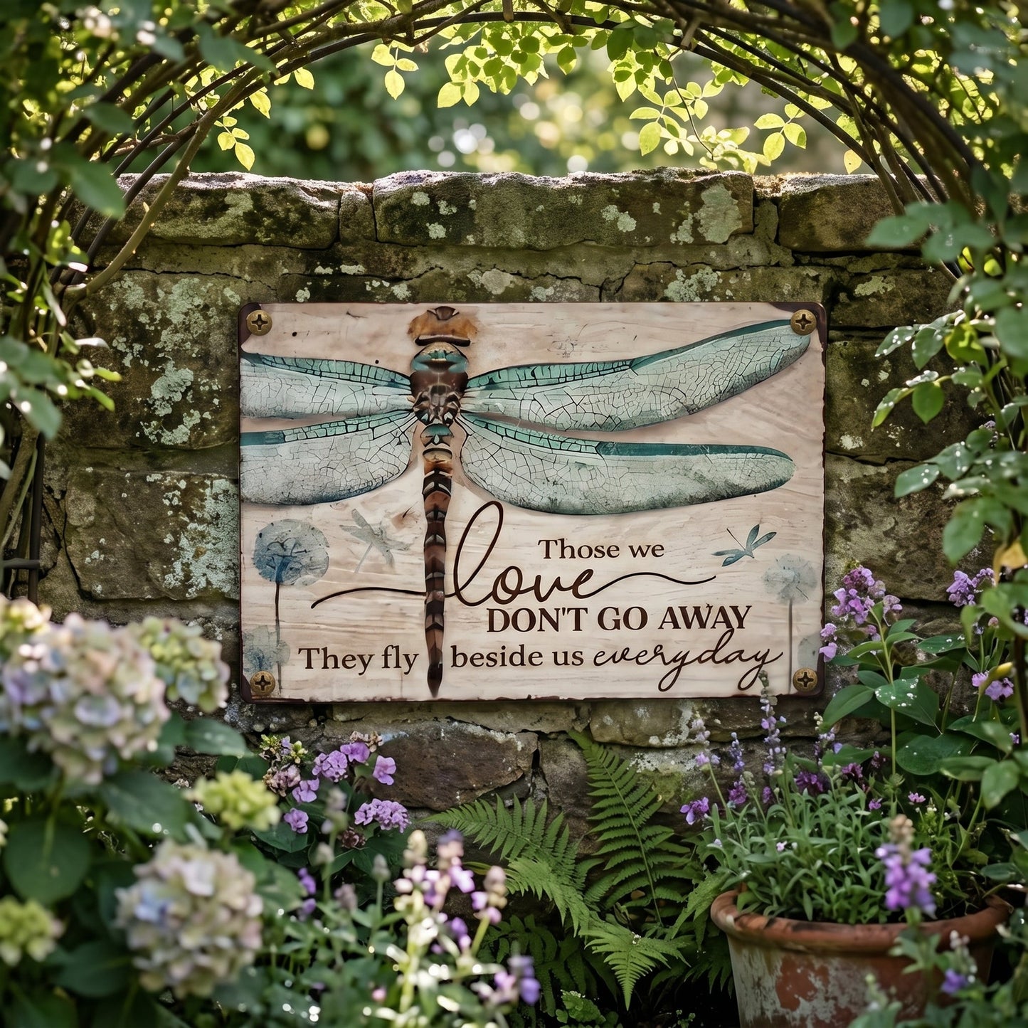 Dragonfly Memorial Plaque – Sympathy Gift