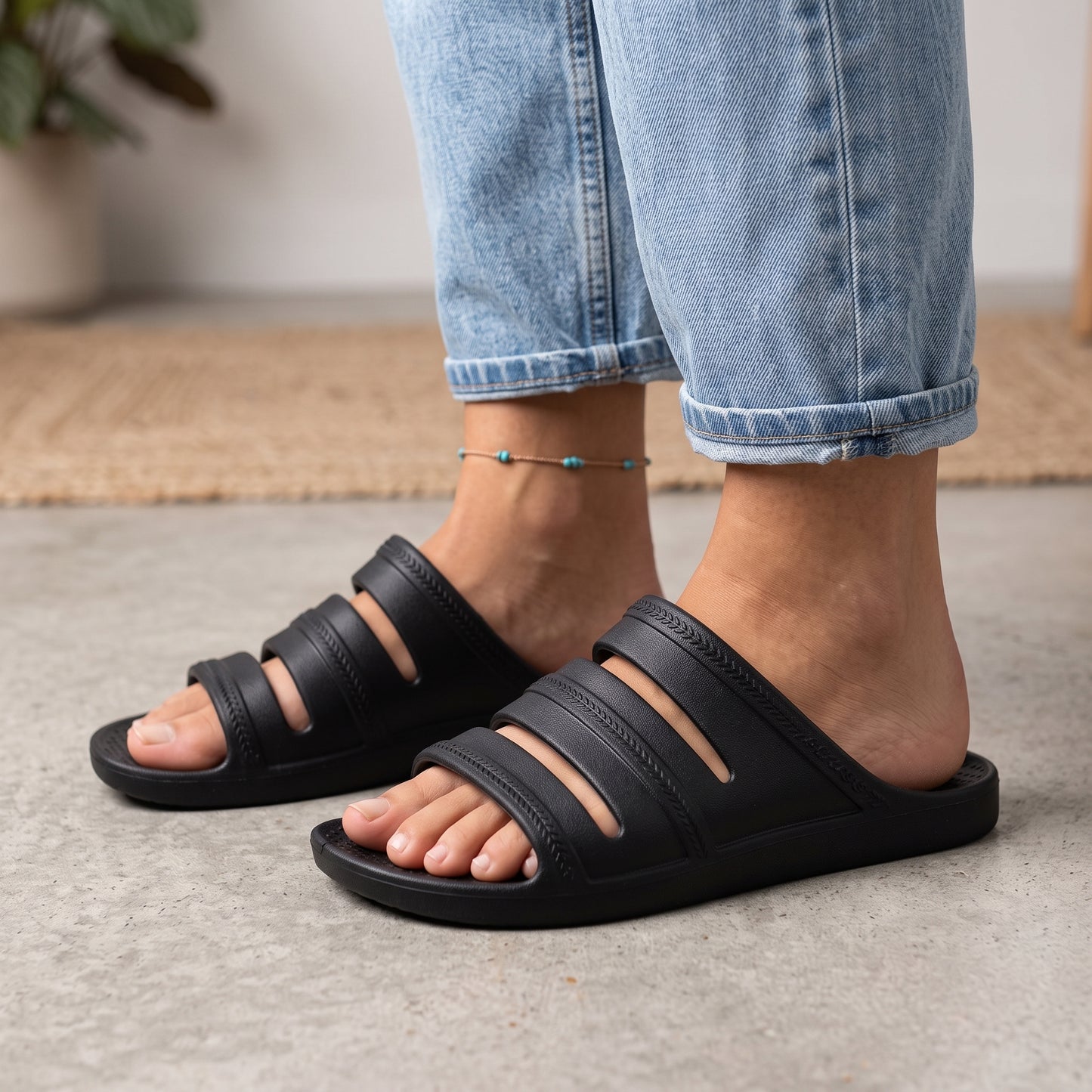 Orthotic Washable Recovery Slide Sandals
