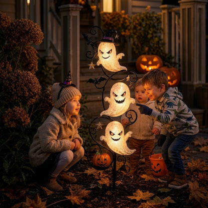 👻 Solar Halloween Little Ghost Garden Stake Light