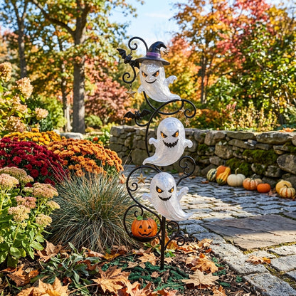 👻 Solar Halloween Little Ghost Garden Stake Light